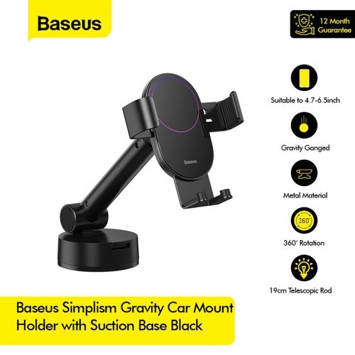 [ BASEUS ] SIMPLISM GRAVITY CAR MOUNT HOLDER STAND HOLDER HANDPHONE