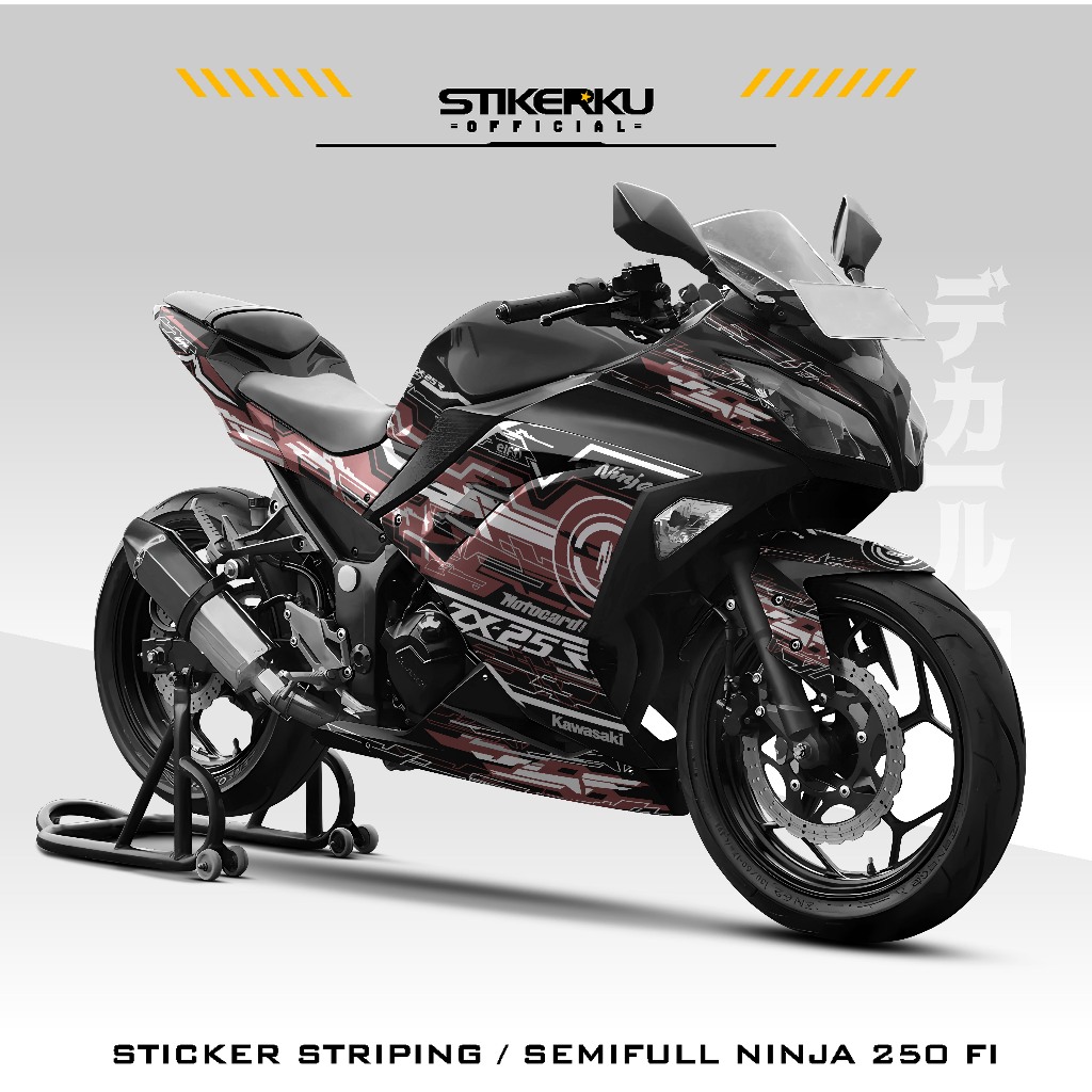 NINJA 250 FI / MFX 4 STRIPING / สติ๊กเกอร์ / DECALS / SEMIFULL / สติ๊กเกอร์มอเตอร์ไซค์ / ZX 250 R / 