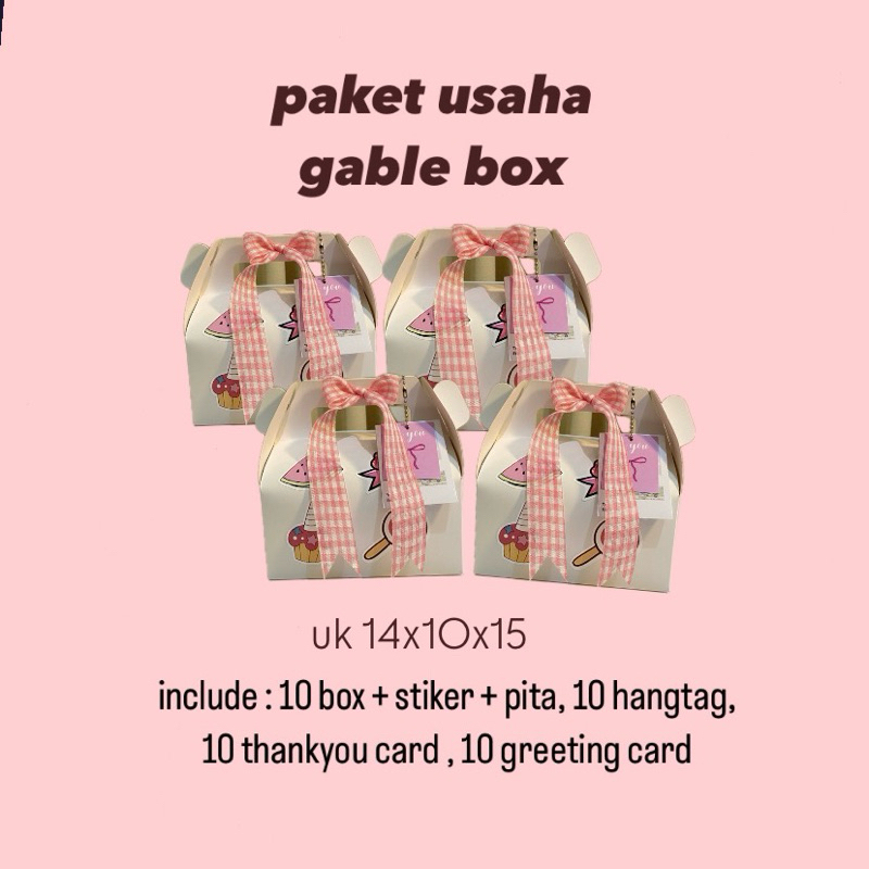 GABLE BOX BUSINESS PACKAGE (กล่องธรรมดา)