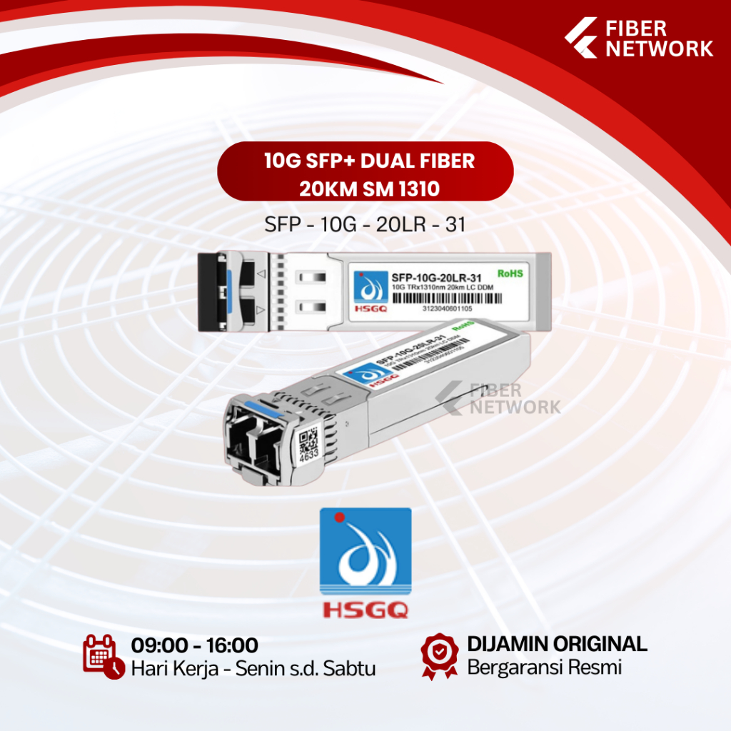 HSGQ SFP -10G -20LR -31 (10G SFP+ Dual FiBer 20KM SM 1310)