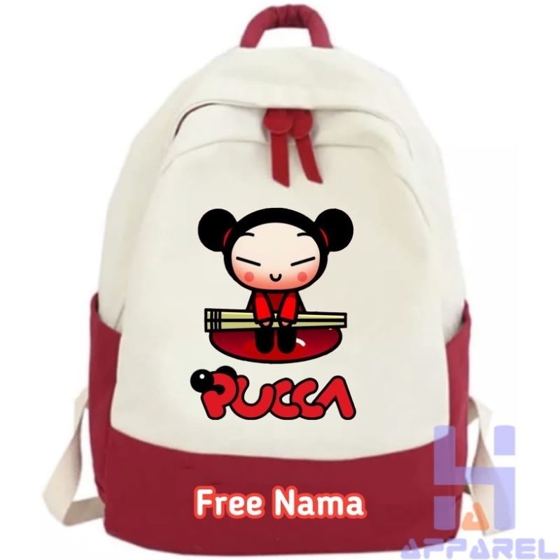 PUCCA CHILDRENS BACKPACK ฟรีชื่อ