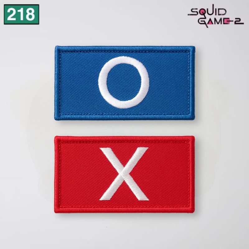 Team X Team O Squid Game อาร์มปัก 1 ชุด