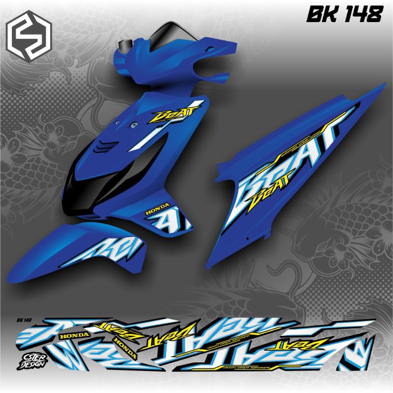 Beat คาร์บูเรเตอร์ Graphic Striping Thailand Variation / bk 148 / bk 156