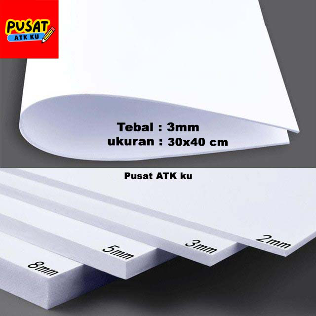PVC Foam Board 3mm 30x40cm วัสดุรุ่น / Foam Board รุ่น 3mm / บอร์ดรุ่น PVC / บอร์ด PVC