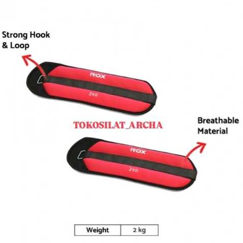 2 KG ROX FOOT WEIGHTS / FOOT WEIGHT BENDING TRAINING EQUIPMENT (1 PAIR)