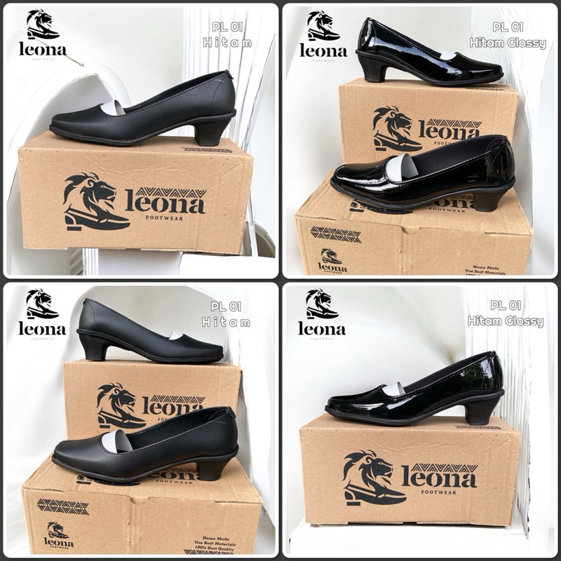รองเท้าทํางานผู้หญิง PL 01 BLACK 5 CM HEEL KM 10 SIZE 36-40