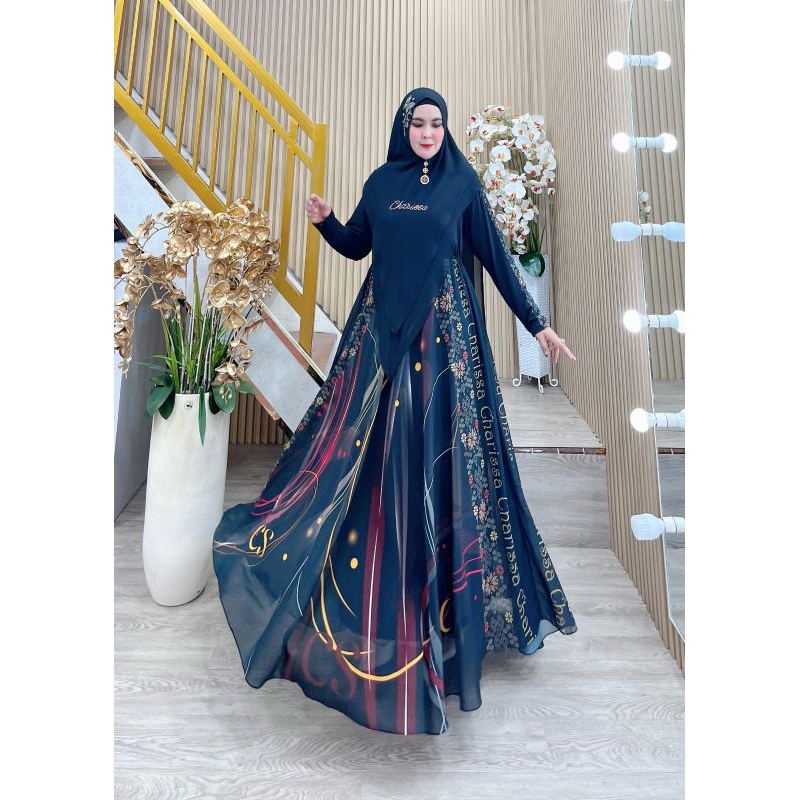 Kanza Series ล่าสุด Syari Gamis By Charissa Syari / Sayari Gamis สวย / ล่าสุด Syari Gamis / Premium 