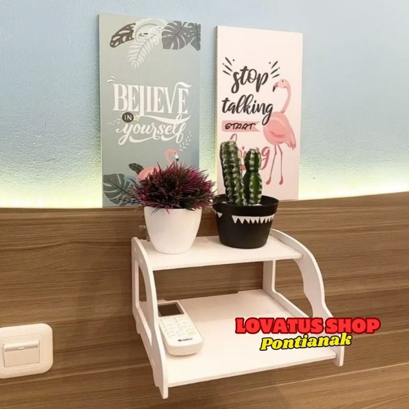 Shabby Chic WIFI Desktop Storage ชั้นวางของติดผนัง M435
