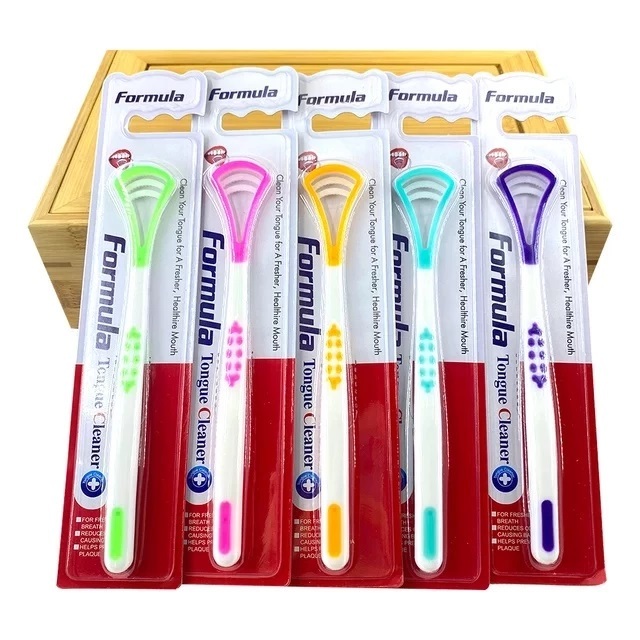 TONGUE CLEANER / TONGUE BRUSH QUALITY 2 ฟังก์ชั่น / TONGUE CLEANER SCRAPER เกรดอาหาร MAKASSAR