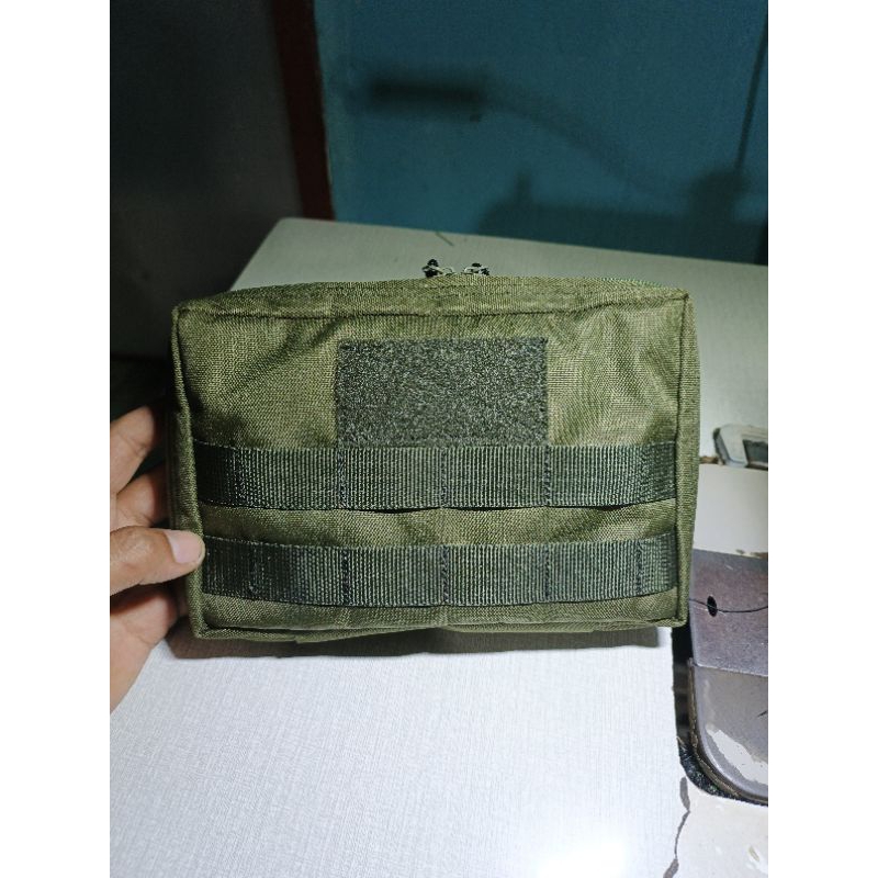 HIJAU EDC pouch กระเป๋ายุทธวิธี กระเป๋ามัลติฟังก์ชั่น สีเขียวทหาร