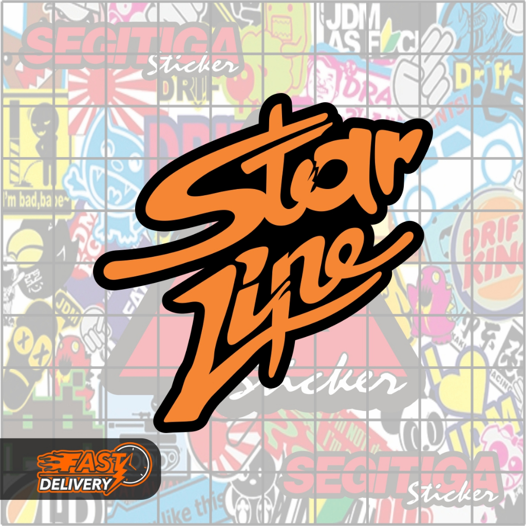 สติ๊กเกอร์ StarLine ขนาด 5 x 5 ซม