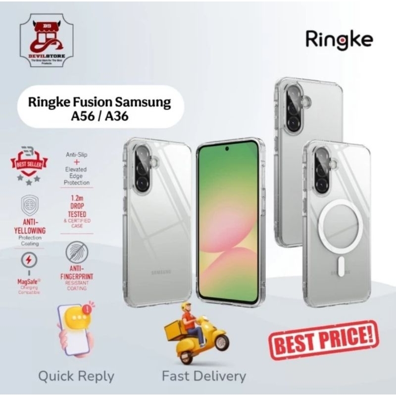 เคส Ringke Fusion สําหรับ Samsung Galaxy A36 A56 Casing Samsung A56 A36 5G