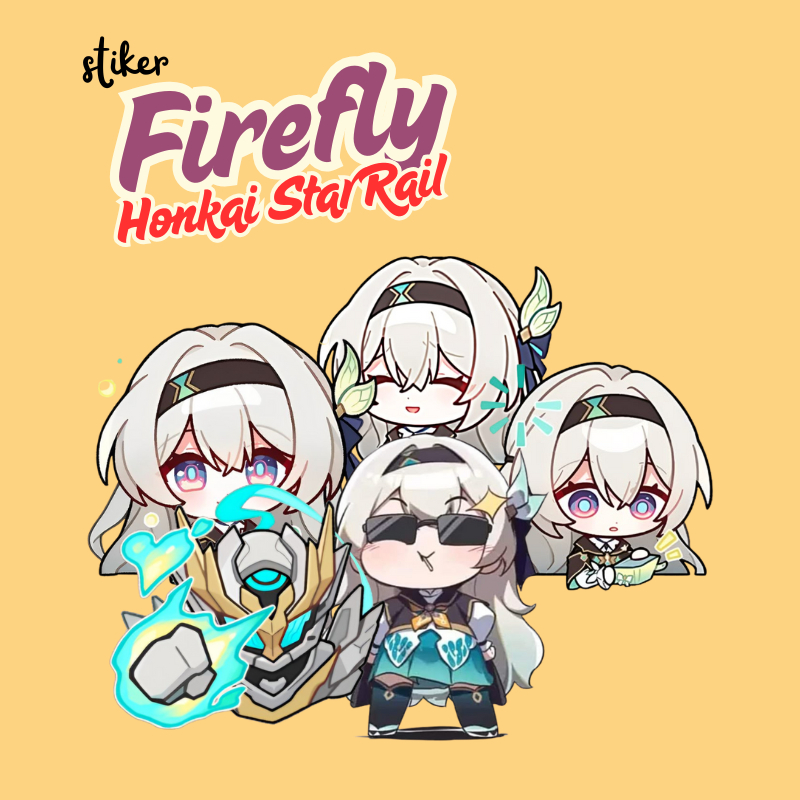 สติ๊กเกอร์ HUNKAI STAR RAIL FIREFLY | FIREFLY HSR VINYL GLOSSY สติ๊กเกอร์กันน้ํา