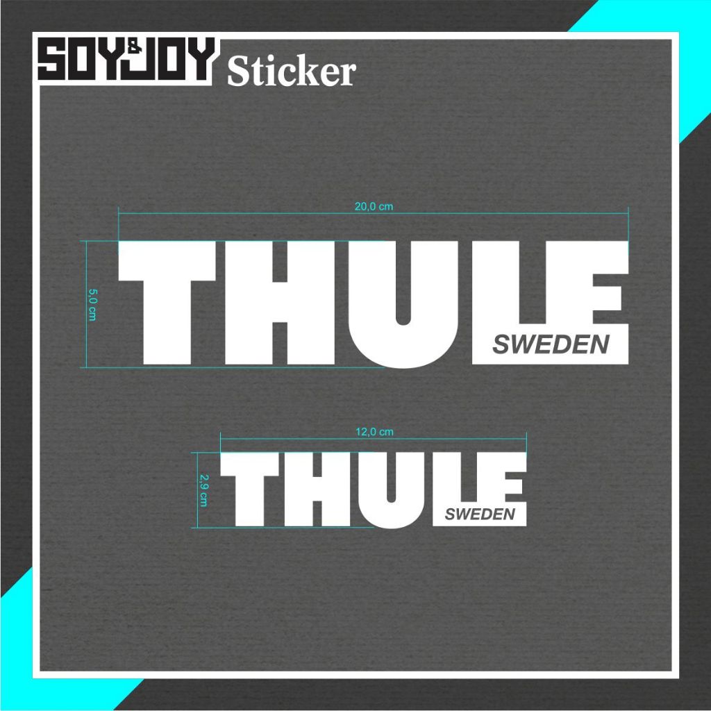 สติ๊กเกอร์ตัด Thule Sweden Roofbox สติ๊กเกอร์โลโก้กันน้ํา