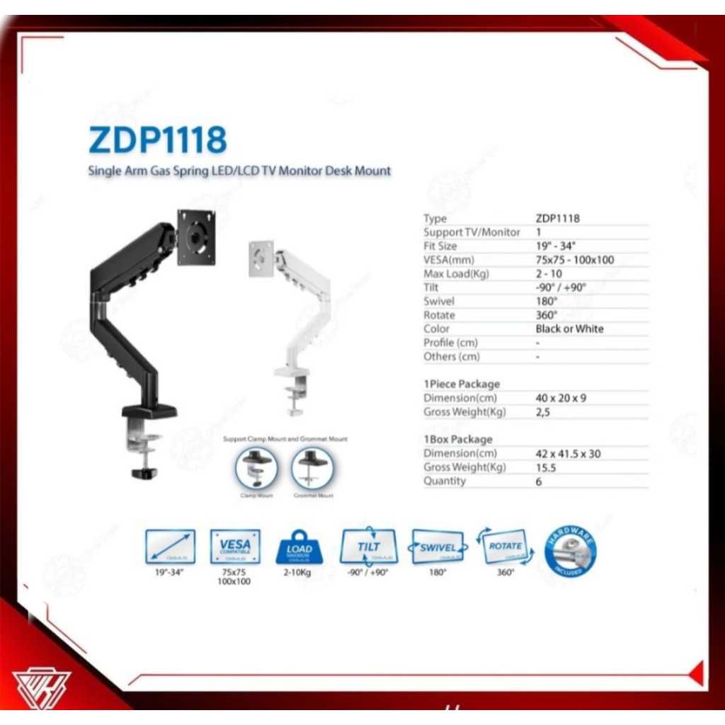 LED LCD TV BRACKET GAS MONITOR SPRING OXIMUS ZDP1118 1118 TILT