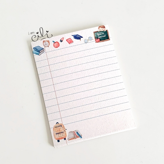 (HT-BLANK037) หนังสืออวยพรของขวัญ iamcili SCHOOL ดั้งเดิม (NO HOLES)