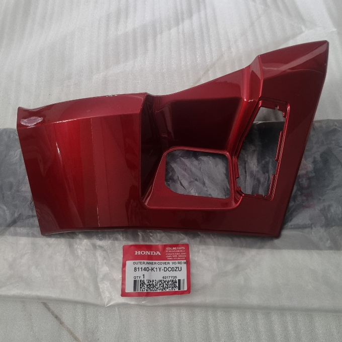 MERAH 8140-K1Y-DC0ZU ฝาครอบด้านในด้านนอกติดต่อ PCX 160 ROADSYNC RED MAROON 2025 เดิม ahm