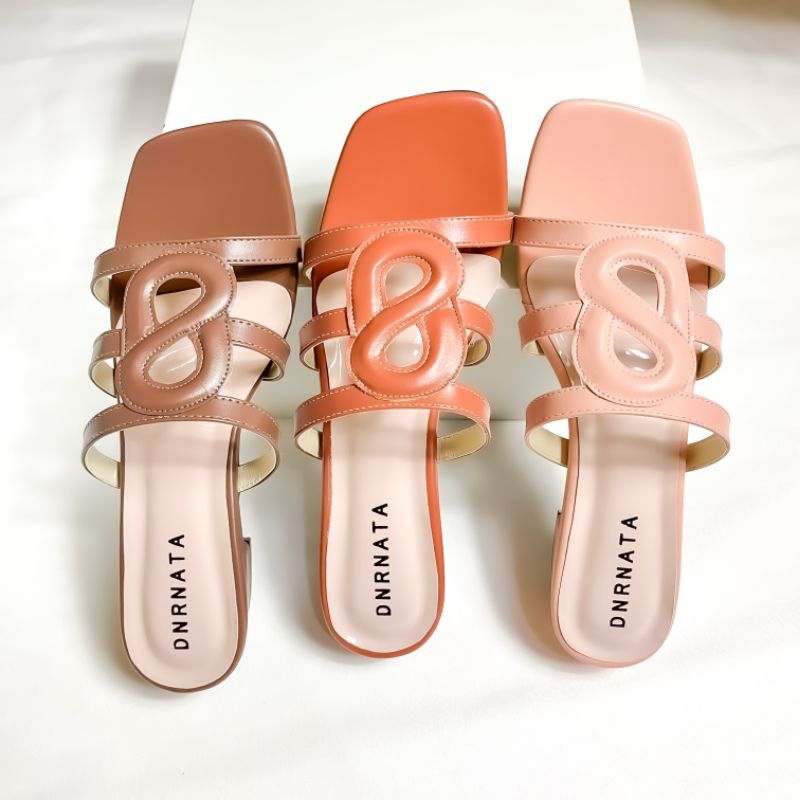 DNRNATA - รองเท้าแตะส้นแบนผู้หญิง Bellin ส้น 3 ซม. ล่าสุด รองเท้าแตะผู้หญิง