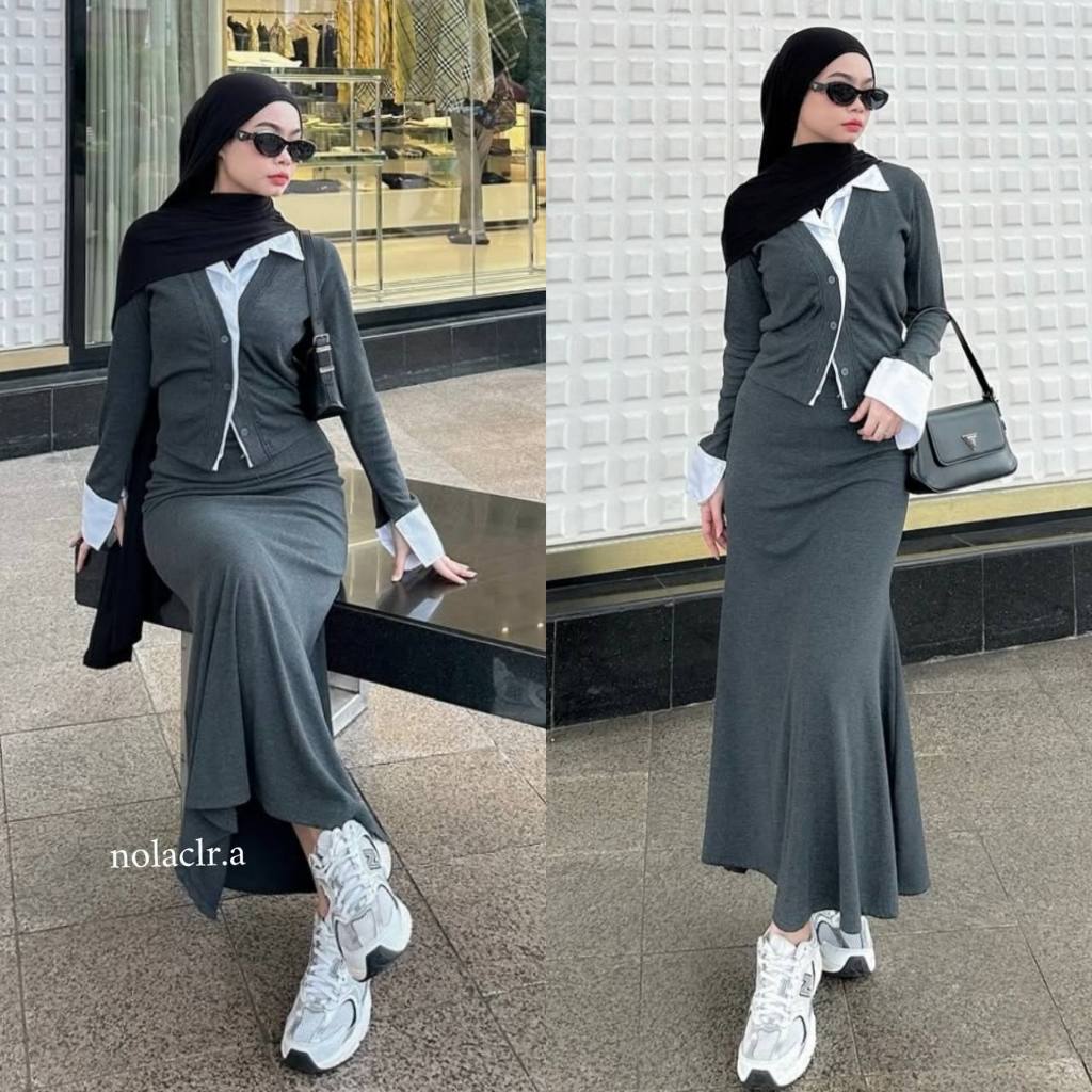 KEMEJA KATUN KENYA ถักด้านบนผสมผ้าฝ้าย/แขนยาวเสื้อ/เสื้อสํานักงานธุรกิจดูเสื้อ K35 B1175