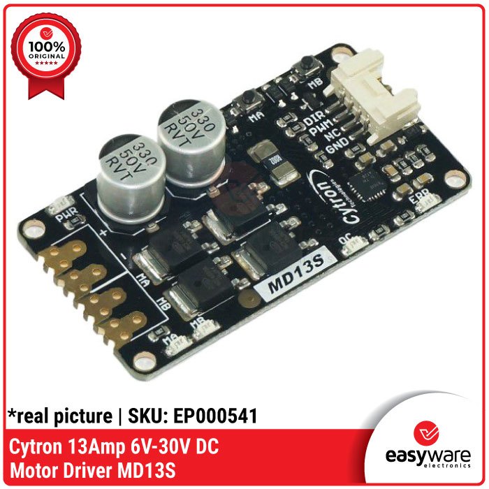 Cytron 13Amp 6V-30V DC Motor Driver MD13S พร้อมขั้วต่อไม่จําหน่าย