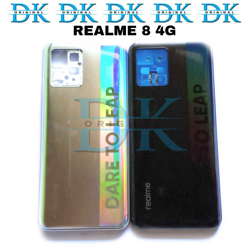Backdoor Back Casing Realme 8 4G ฝาหลัง Glas ฝาหลัง Plus Bezel Ring Glass Camera