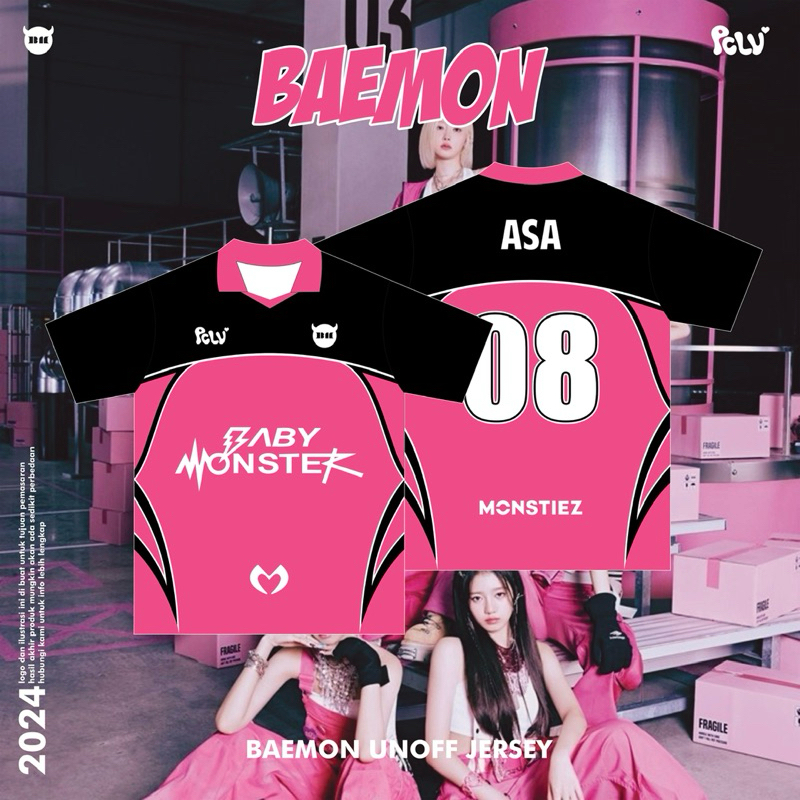 BAEMON JERSEY // KPOP JERSEY // BABYMONSTER KAOS // BAEMON TSHIRT (Pre Order) - @preciouslove.co