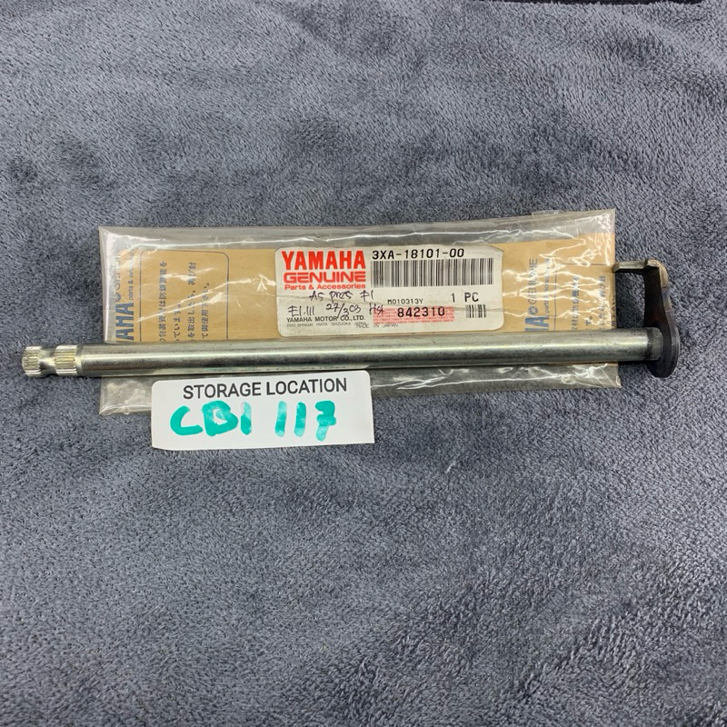 Japan Y100 Yamaha Y100 GEAR SHAFT ORIGINAL YGP / YAMAHA ของแท้ PARTS MADE IN JAPAN l 3XA - 18101 - 0