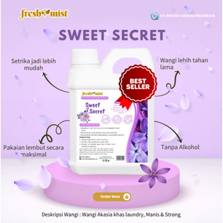 Parfum Pewangi Laundry 1 Liter Anti Bacterial | Fresh Mist Parfum Laundry Tahan Lama | Pelicin Pakaian Laundry Murah