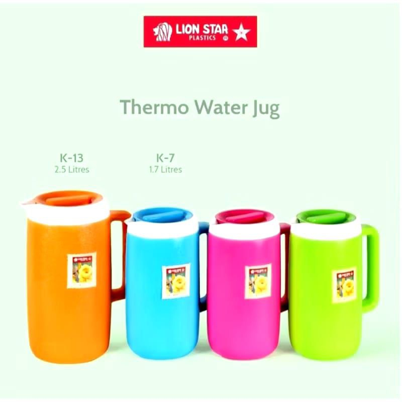 เหยือกน้ํา Thermo 1.7 ลิตร (K-7) & 2.5 ลิตร (K-13) ยี่ห้อ Lion Star / กระติกน้ําร้อน