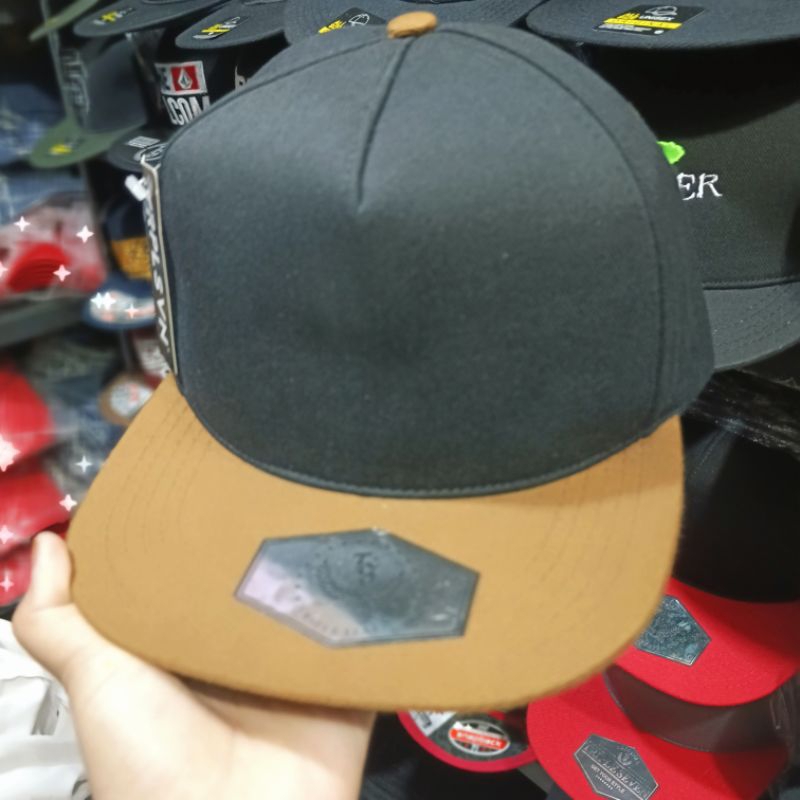 ผู้ใหญ่ SNAPBACK หมวก EMBROIDERED COSTUME NAME WRITING โลโก้ที่เปลี่ยนแปลงมาเพื่อออกแบบของคุณสีดํา M