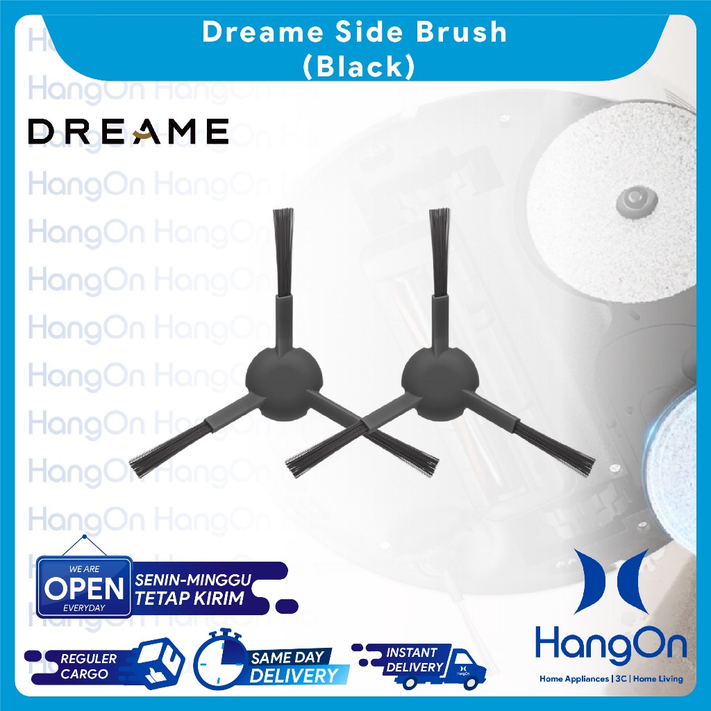 Dreame แปรงข้าง สีดํา สําหรับ L20 / L30 / X30 / L10s / L30s Ultra