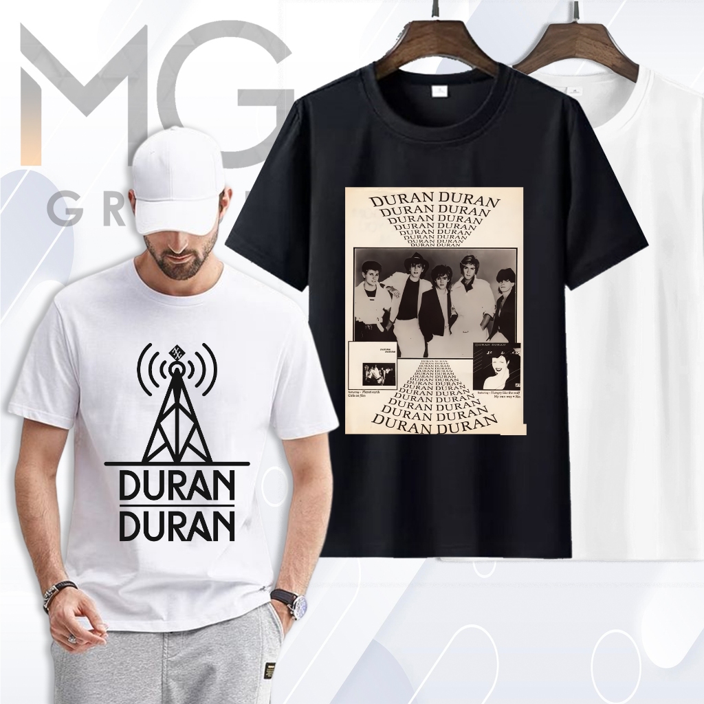 DURAN DURAN I เสื้อยืดภาษาอังกฤษ Pop Rock Duran Duran Band I Premium Duran Band เสื้อยืด DRN1-10