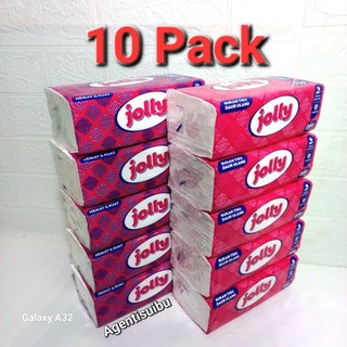 (paket 10 pack) JOLLY Facial Tissue isi 200 sheet berubah 180 sheet 2ply 10 PACK Tisu Jolly ORIGINAL
