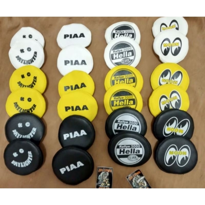 ฝาครอบไฟตัดหมอกหนังพรีเมี่ยม 3 นิ้ว / ฝาครอบสปอตไลท์ทรงกลม