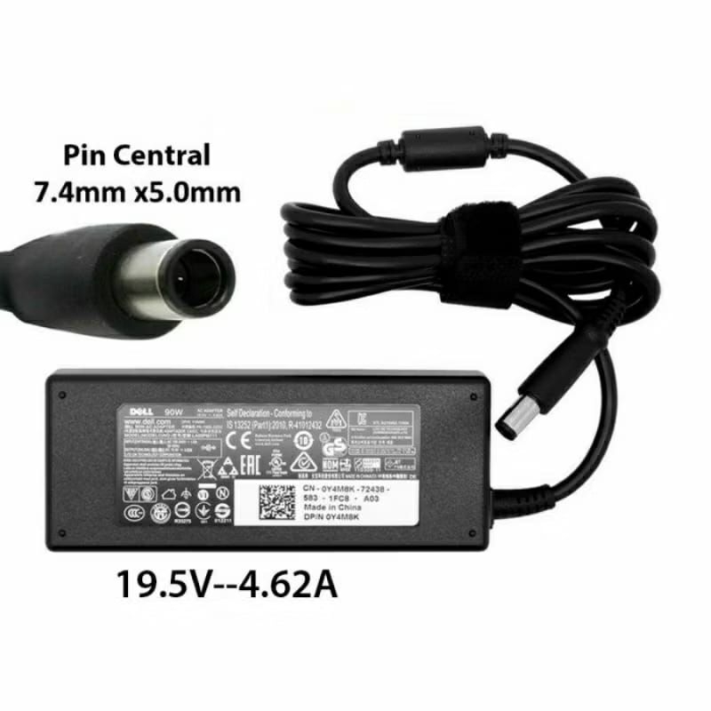 DELL 19.5V Adapter - 4.62A DC 7.4*5.0 daptor Charger DELL Latitude E6410 E6420 E6430 19.5V 4.62A DC 