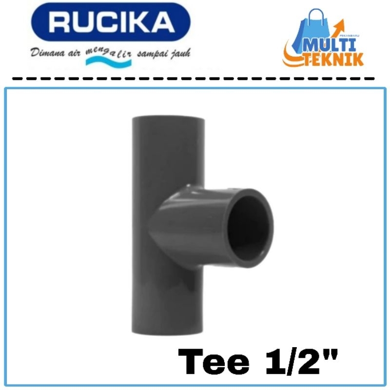 RUCIKA ข้อต่อท่อ PVC Tee AW 1/2" Tee AW 1/2 นิ้ว