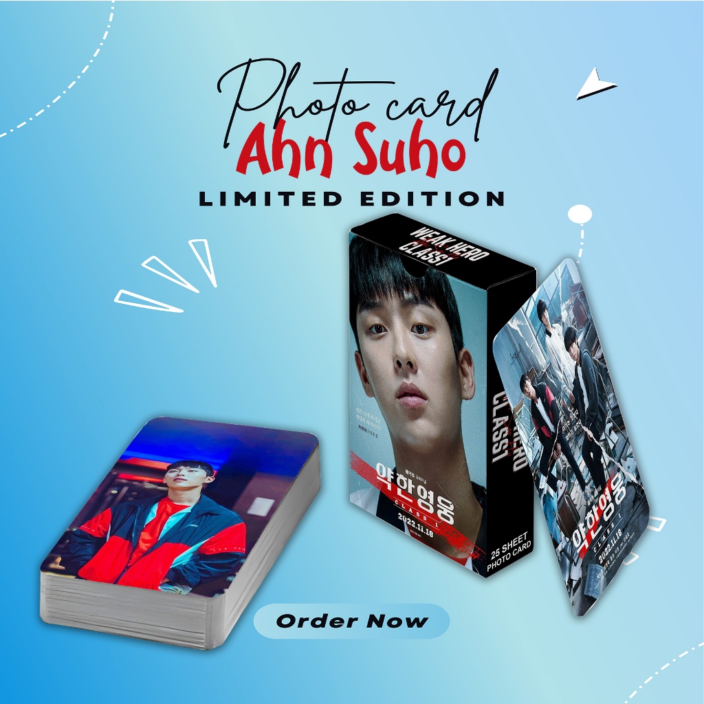 ชุดโฟโต้การ์ด AHN SUHO WEAK HERO CLASS 1 PREMIUM 25 แผ่น ฟรีกล่อง