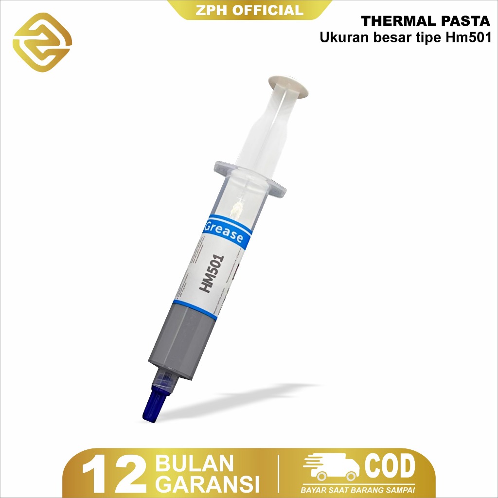 Zph Thermal Paste HM501 เข็มฉีดยาขนาดใหญ่ – ซิลิโคน CPU/GPU สําหรับคอมพิวเตอร์และแล็ปท็อป