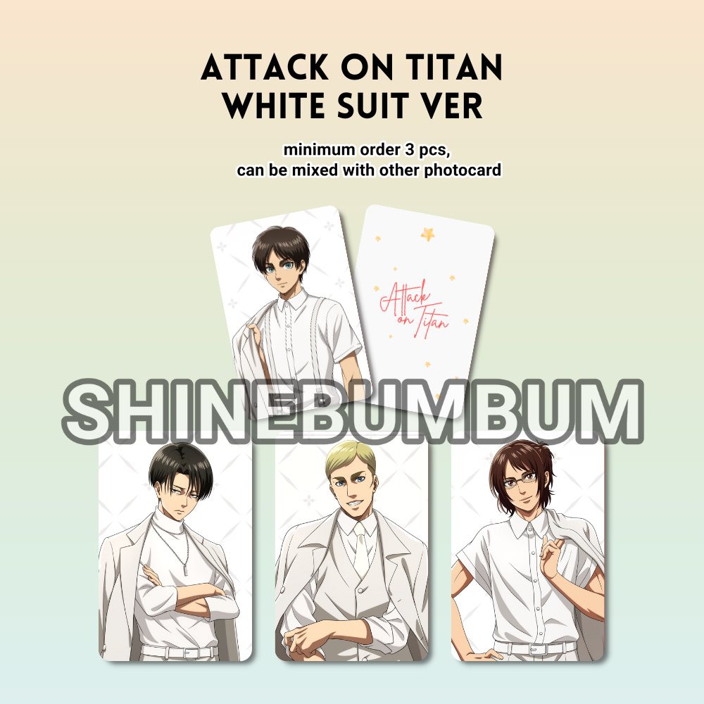 Attack on Titan Photocard - White Suit Ver [SHINEBUMBUM]
