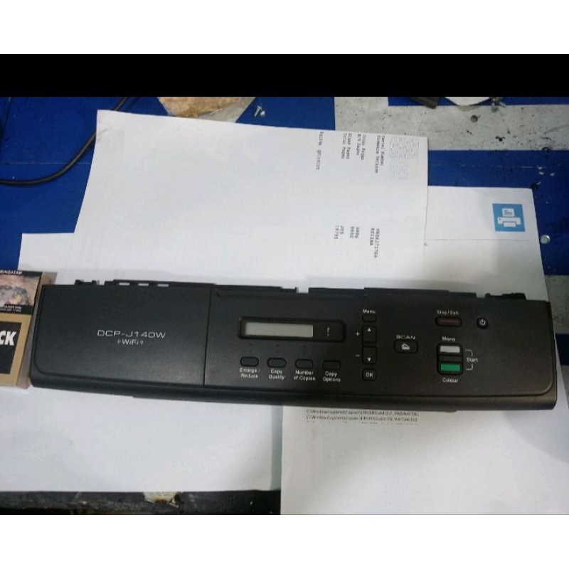 TOMBOL Brother J140w ใช้กับปุ่มสวิตช์ปิดแผง