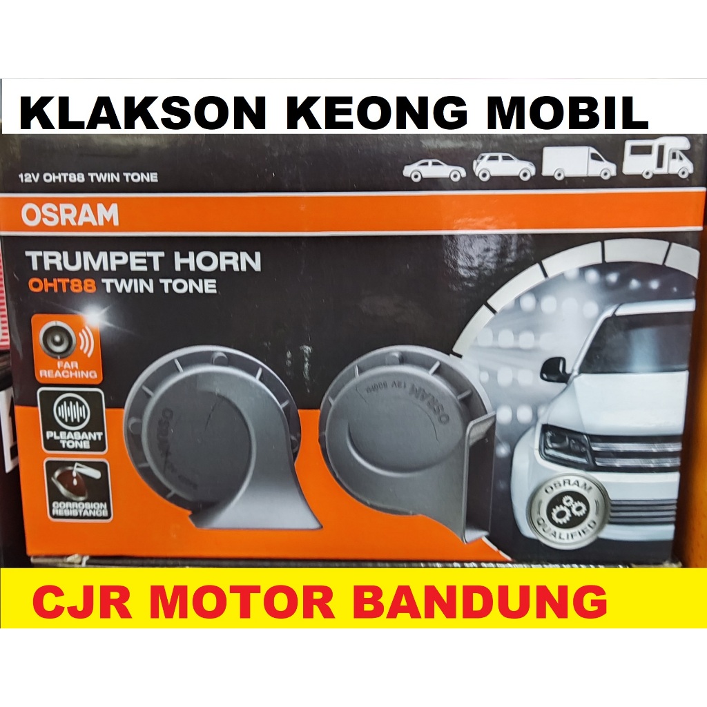 OSRAM Twin Tone 12V Snail Horn OSRAM OHT88 Dual Tone Car Snail Horn