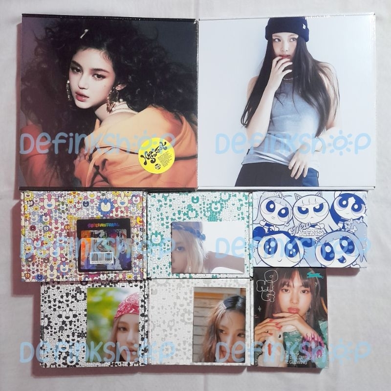 NEWJEANS อัลบั้ม - OMG Get Up How Sweet Supernatural Message Card MC Box B Standard Drawstring Cross
