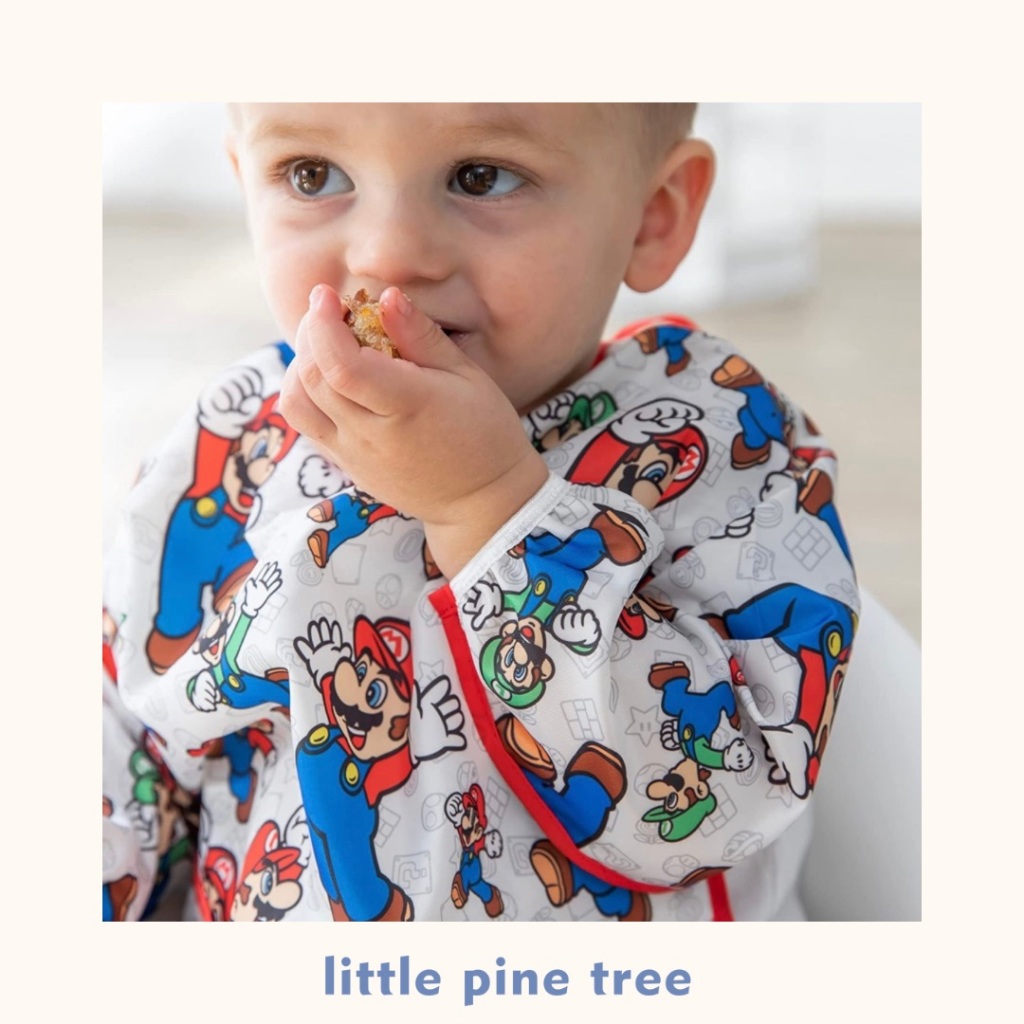 เอี๊ยมแขนยาว Bmkns - เอี๊ยมป้อนอาหารกันน้ํา / เอี๊ยม BLW / เอี๊ยมป้อนอาหาร