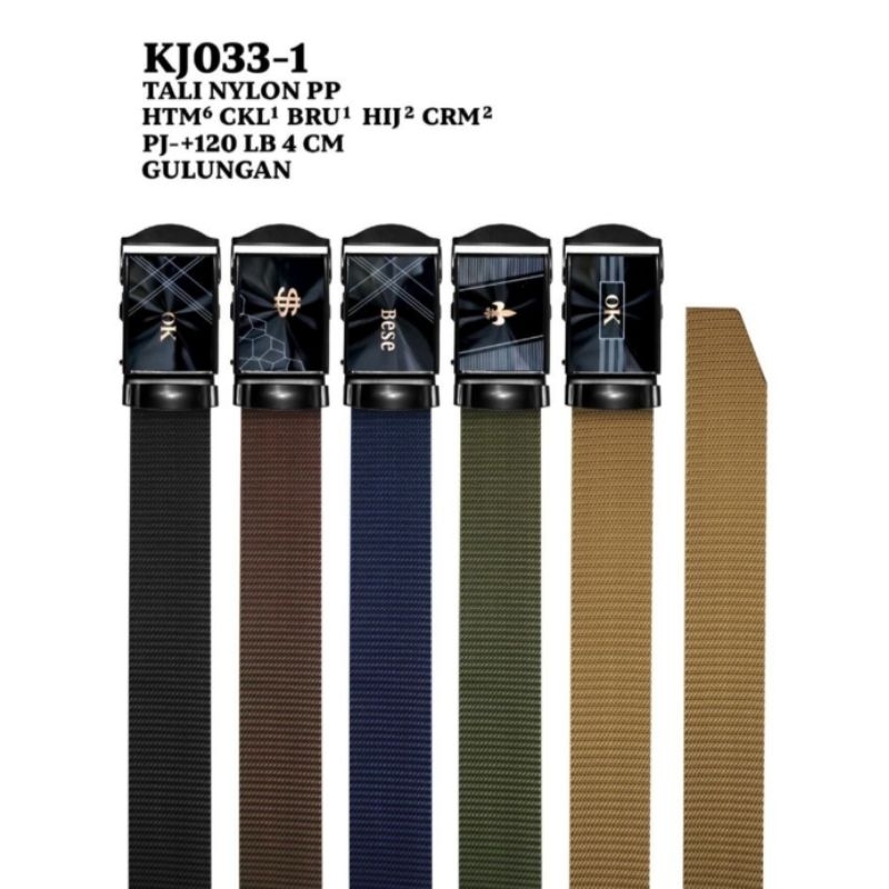 เข็มขัดไนลอนสําหรับผู้ชาย CLIP-ON STYLE WAIST STRAP NYLON WAIST STRAP