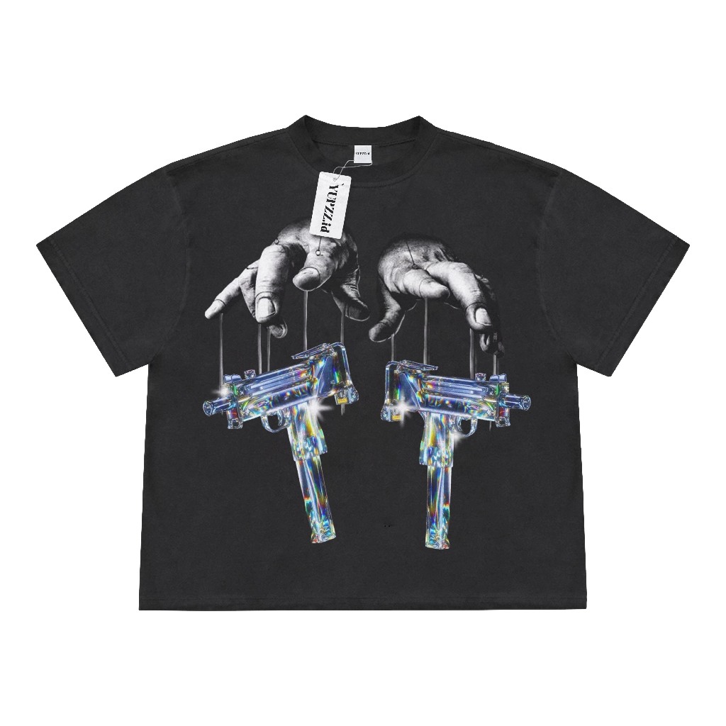 Yupzz.id Uzy Black เสื้อยืด Boxy Fit ขนาดใหญ่สําหรับผู้ชายและผู้หญิง Combed 20s