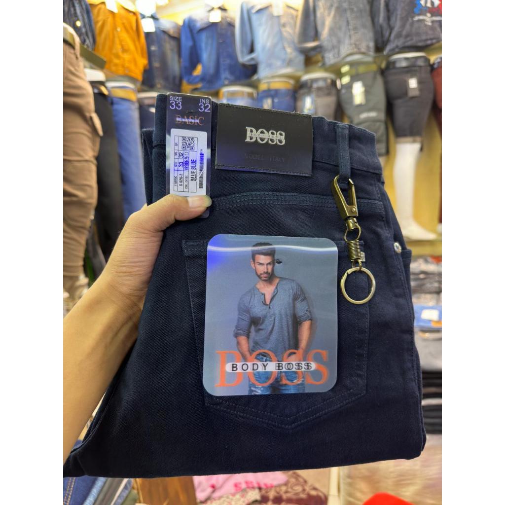 Mens Boss stretch navy Jeans / Young Army