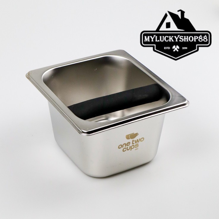 One Two Cups Knock Box Stainless 17.6 cm KB3 Size L Size M Size L HG-166 Black Espresso Coffee Waste