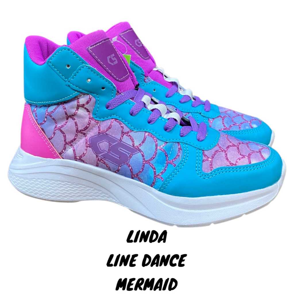 CHOSAMON Linda Line Dance Mermaid - รองเท้ากีฬายิมนาสติก Line Dance Zumba