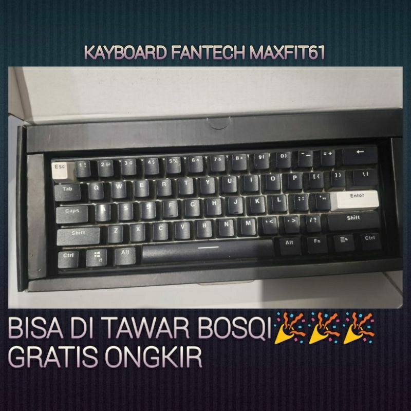 Kayboard Seken, FANTECH MAXFIT61 FROST WIRELESS, Pull Set, Smooth Item หายาก