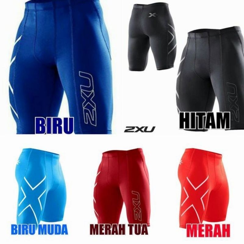 SHORT 2XU กางเกงขาสั้นผู้ชาย COMPRESSION TIGHTS